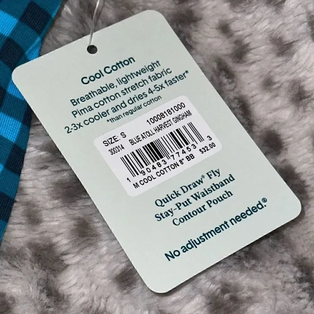 NWTs Tommy John Cool Cotton 8 Inch Boxer Brief Size Small